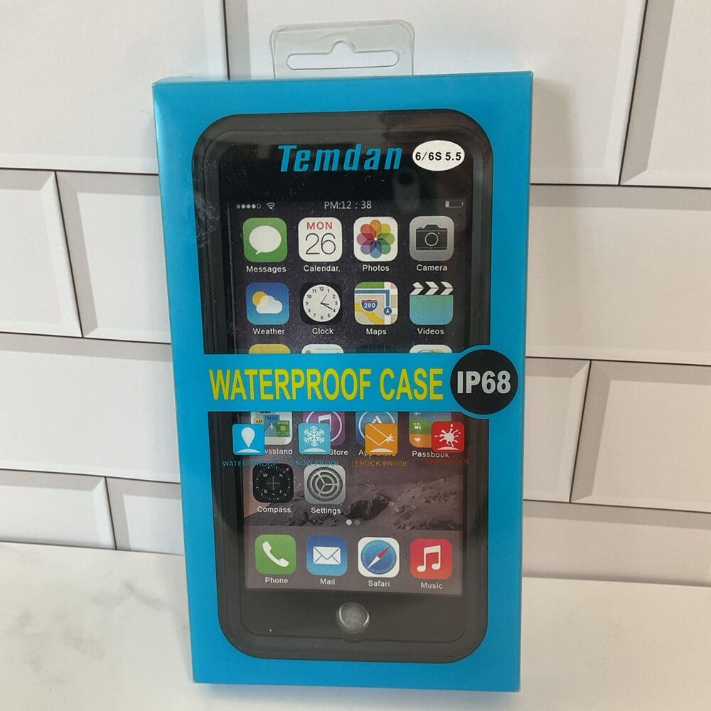Temdan Waterproof Phone Case for Apple iPhone 6/6S 5.5 IP68 Fully Sealed